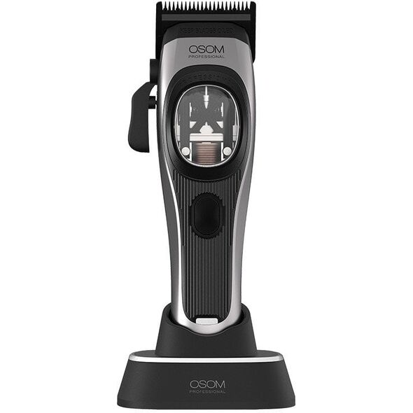 Επαγγελματική κουρευτική μηχανή OSOM Professional PRIME Cordless Hair Clipper OSOMP01GR, γκρι χρώματος