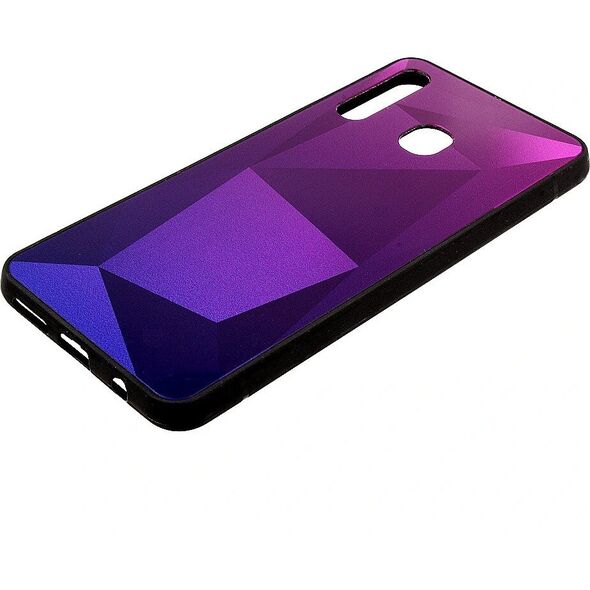 Θήκη Σιλικόνης Mocco Stone Ombre Back Case με διαβάθμιση χρώματος για Apple iPhone X / XS Μωβ - Μπλε
