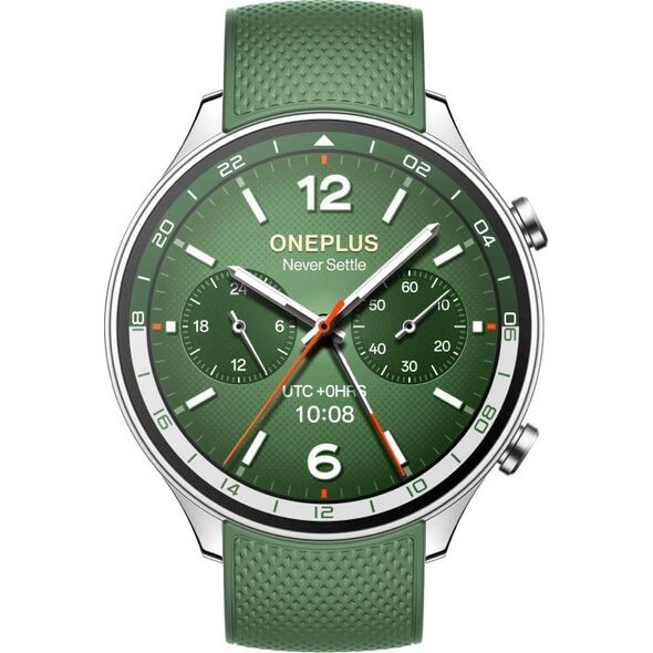 OnePlus Watch 2R 3,63 cm (1.43") AMOLED 46 mm Cyfrowy 466 x 466 px Ekran dotykowy Zielony Wi-Fi GPS