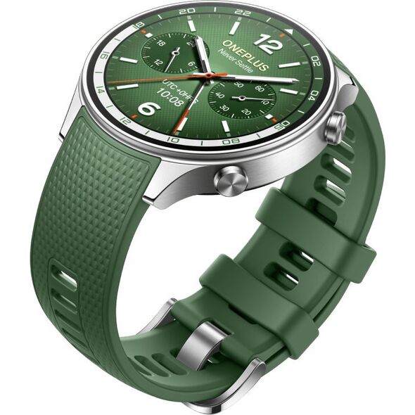 OnePlus Watch 2R 3,63 cm (1.43") AMOLED 46 mm Cyfrowy 466 x 466 px Ekran dotykowy Zielony Wi-Fi GPS