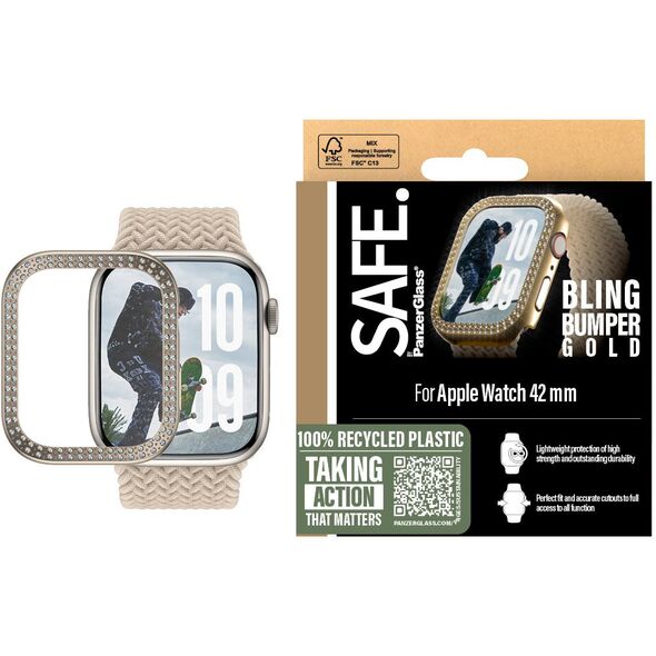 Προστατευτικό SAFE Bling Bumper Χρυσό Apple Watch 10/42mm