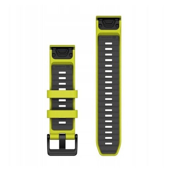 Ανταλλακτικό λουράκι Garmin QuickFit 22mm Σιλικόνη Amp Κίτρινο/Γραφίτης