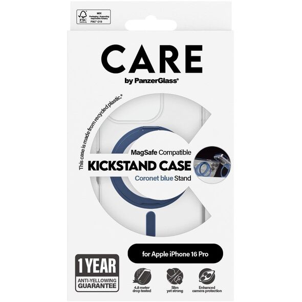 Θήκη CARE με Διάφανο Στήριγμα & MagSafe για iPhone 16 Pro