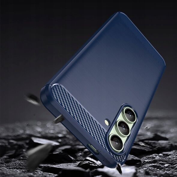 Θήκη σιλικόνης Carbon Case για Samsung Galaxy S24 FE - μπλε