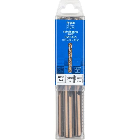Τρυπάνι στριφτό PFERD Co5 HSSE DIN338 Inox 13mm