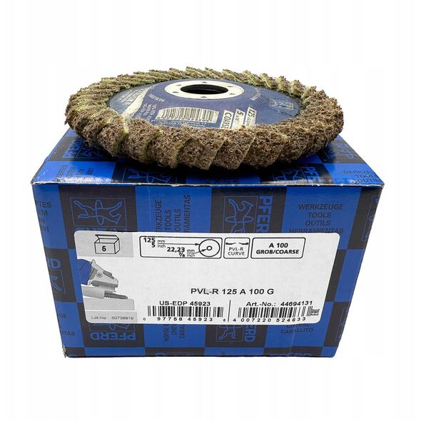 Δίσκος λείανσης τσόχας PFERD Curve PVL-R 125 A 100 G