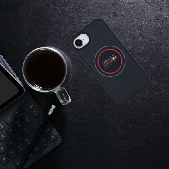 Θήκη Red Bull Meshed Logo και Κόκκινο Δαχτυλίδι MagSafe για iPhone 16e μπλε