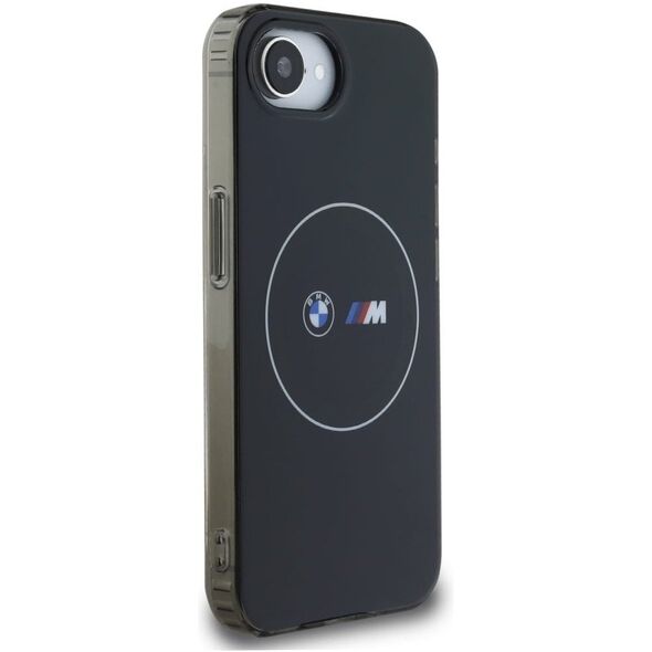 Θήκη BMW IML Metal White Circle MagSafe για iPhone 16e μαύρο