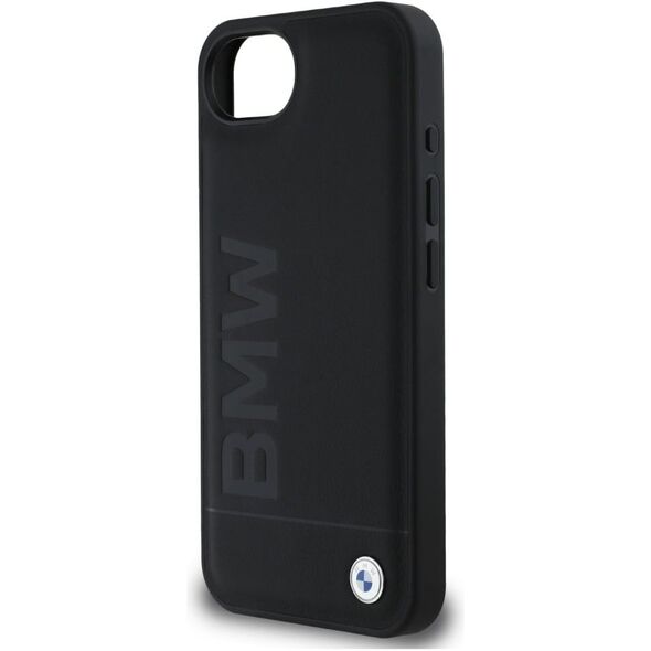 Θήκη BMW Δερμάτινη με Θερμοτυπία για iPhone 16e μαύρο