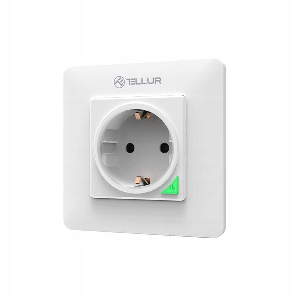Έξυπνη Πρίζα Τοίχου WiFi Tellur 3000w, 16A, λευκό