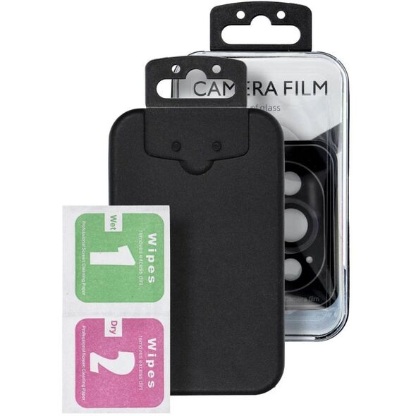 Προστατευτικό κάμερας PROTECTOR 9H + εφαρμογέας για SAMSUNG A26 μαύρο