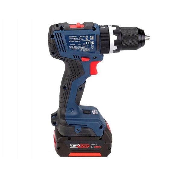 BOSCH.SCREW DRIVER UD.GSB 18V-65 65/31Nm 2x5.0Ah LB