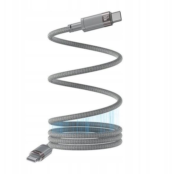 yesido Μαγνητικό Καλώδιο CA172C 60W C/C 1m 3A, ΓΚΡΙ / SZARY