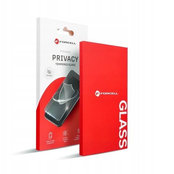 Tempered Glass FORCELL Privacy Glass - για Iphone 16 Plus μαύρο