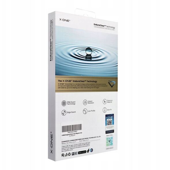 Θήκη X-ONE Endura Clear Case (συμβατό με MagSafe) - για Apple iPhone 16 διαφανής