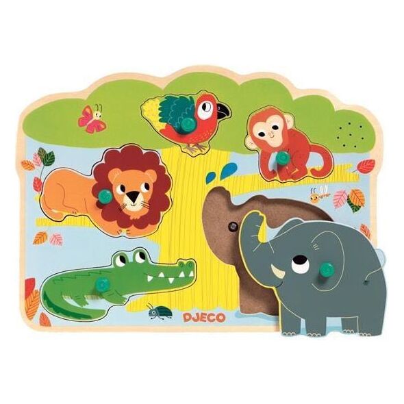 Djeco Układanka z dźwiękiem - ZOO - 143595