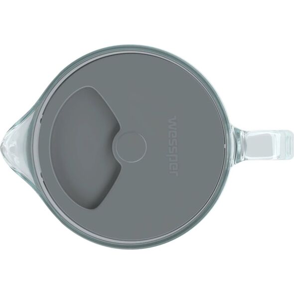 Dzbanek filtrujący Wessper Wessper AquaClassic Crystalline 3,3L Szary szklany dzbanek filtrujący