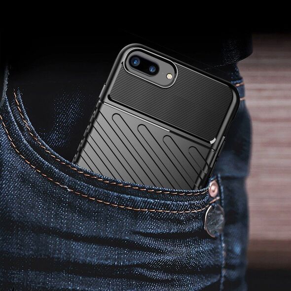 Hurtel Thunder Case elastyczne pancerne etui pokrowiec iPhone 8 Plus / iPhone 7 Plus niebieski uniwersalny