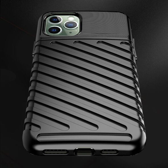 Hurtel Thunder Case elastyczne pancerne etui pokrowiec iPhone 11 Pro Max zielony uniwersalny