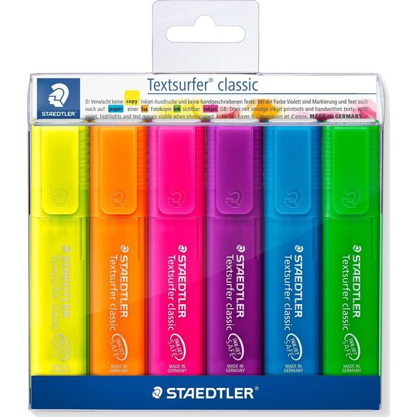 Staedtler STAEDTLER Textmarker Textsurfer clas 6St Etui