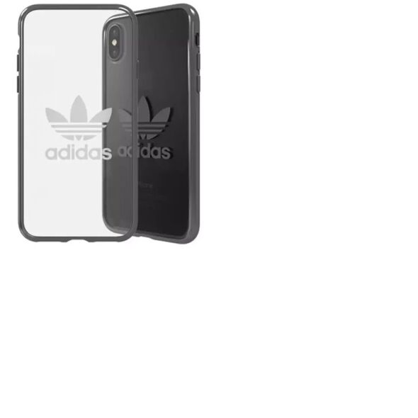 Adidas Διάφανη Θήκη Σιλικόνης για Apple iPhone X / XS Διαφανής - Μαύρη (EU Blister)