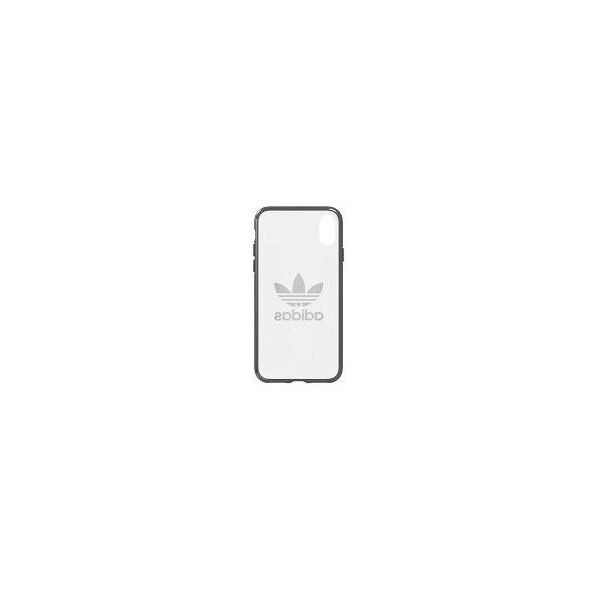 Adidas Διάφανη Θήκη Σιλικόνης για Apple iPhone X / XS Διαφανής - Μαύρη (EU Blister)