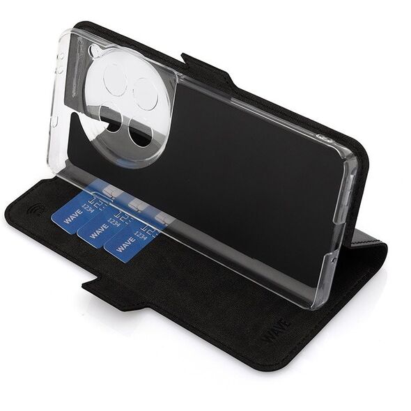 Wave BookCase - θήκη προστασίας, OnePlus 12, μαύρο