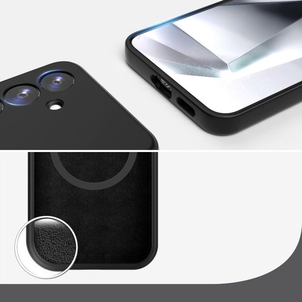 Θήκη Σιλικόνης 4smarts Cupertino Samsung Galaxy A56 μαύρο