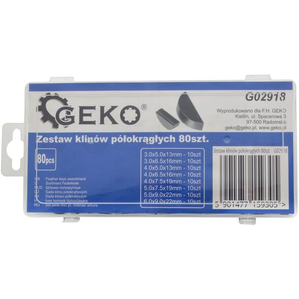 Σετ ημικυκλικών σφηνών 80τμχ. (20)