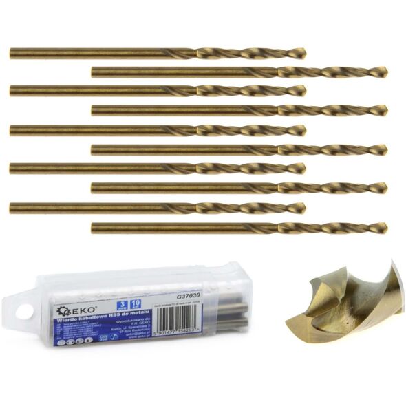 Κοβάλτιο τρυπάνι HSS για μέταλλο 3 mm (10/2520)