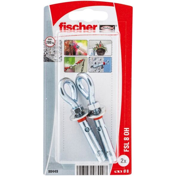 Άγκιστρο Fischer με γάντζο σχήματος O FSL 8 OH 2 τεμ.