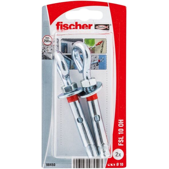 Άγκιστρο Fischer με γάντζο σε σχήμα O FSL 10 OH 2 τεμ.