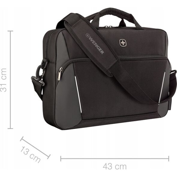 WENGER XE Compact Brief 16 40,64cm 16Zoll Τσάντα για Laptop 16 ιντσών με Θήκη για Tablet Μαύρο