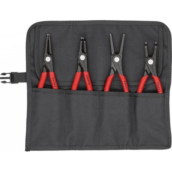Knipex Zestaw szczypiec do pierscieni osadczych, precyzyjnych,w etui zwijanym 4-cz.KNIPEX