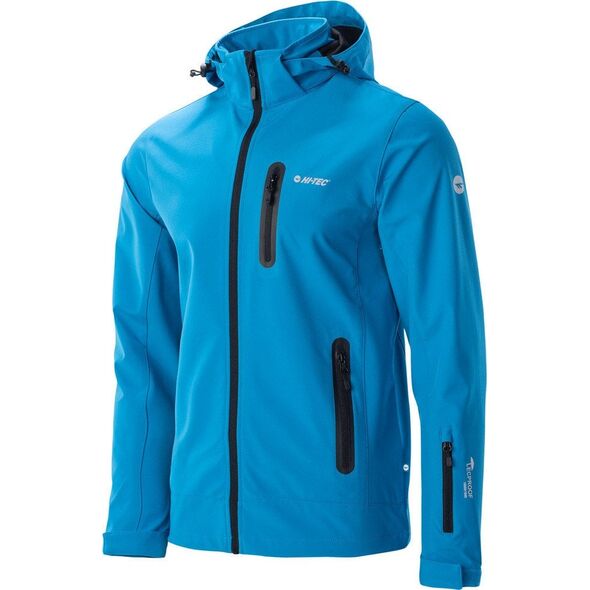 Męska kurtka przejściowa softshell membrana 10000mm Nikos II niebieska rozmiar XL
