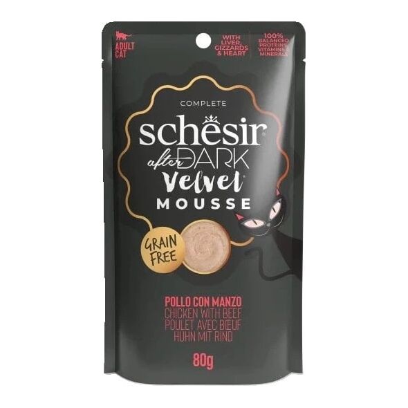 Schesir After Dark Karma dla Kota Kurczak Wołowina  80g