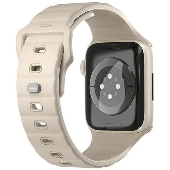UNIQ pasek Stride Apple Watch Series1/2/3/4/5/6/7/8/9/SE/SE2 38/40/41mm FKM Rubber Strap khaki/pale khaki
