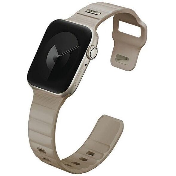 UNIQ pasek Stride Apple Watch Series1/2/3/4/5/6/7/8/9/SE/SE2 38/40/41mm FKM Rubber Strap khaki/pale khaki