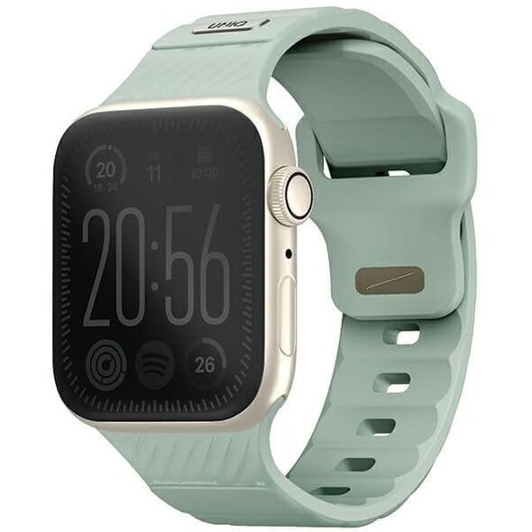 UNIQ pasek Stride Apple Watch Series1/2/3/4/5/6/7/8/9/SE/SE2 38/40/41mm FKM Rubber Strap miętowy/iceplant green