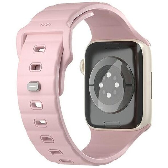 UNIQ pasek Stride Apple Watch Series1/2/3/4/5/6/7/8/9/SE/SE2 38/40/41mm FKM Rubber Strap różowy/pale pink