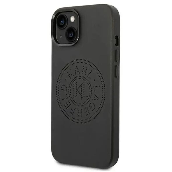 Karl Lagerfeld KLHCP14SFWHK iPhone 14 6,1" hardcase czarny/black Leather Perforated Logo
