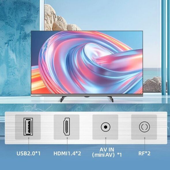 Τηλεόραση CHiQ L32FM9E 32", FHD, LED, μεταλλική χωρίς πλαίσιο, Smart, Google TV, HDR, Chromecast