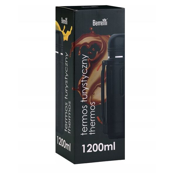 Termos na napoje Berretti 1,2 l czarny
