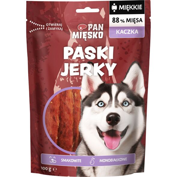 Przysmak dla psa Paski Jerky Kaczka (dorosły) 100g