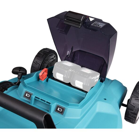 Χλοοκοπτική μηχανή μπαταρίας MAKITA MAKITA cordless lawnmower DLM481Z, 36Volt (2x18Volt) (μπλε/μαύρο, χωρίς μπαταρία και φορτιστή, με κίνηση τροχών)