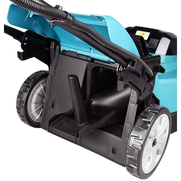 Χλοοκοπτική μηχανή μπαταρίας MAKITA MAKITA cordless lawnmower DLM481Z, 36Volt (2x18Volt) (μπλε/μαύρο, χωρίς μπαταρία και φορτιστή, με κίνηση τροχών)