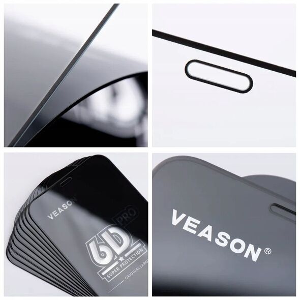 Tempered Glass 6D Pro Veason Glass (SET 10in1) - για Xiaomi Redmi 14C μαύρο