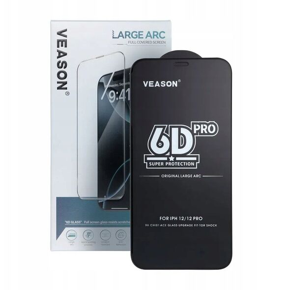 Προστατευτικό Γυαλί 6D Pro Veason Glass (SET 10in1) - για Samsung Galaxy S22 / S23 μαύρο