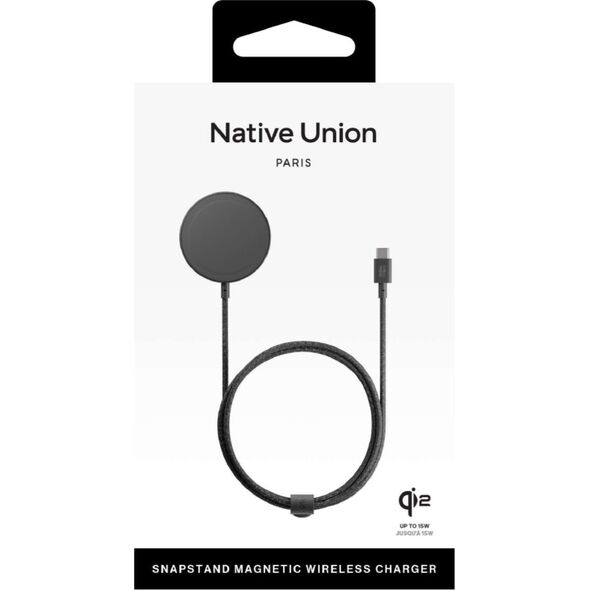 Φορτιστής Native Union Snapstand Qi2 ασύρματος, μαύρος