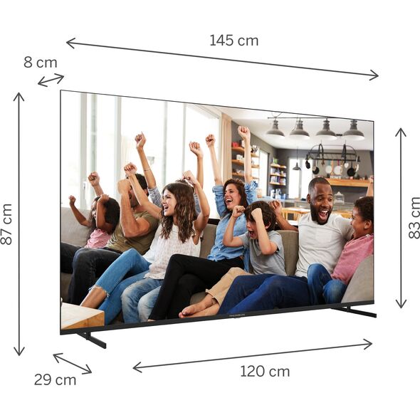 ΤΗΛΕΟΡΑΣΗ THOMSON 65UG4S14 UHD 4K SMART Google TV, πλαϊνά πόδια